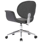 Drehbare Esszimmerstühle 6 Stk. Grau Stoff
