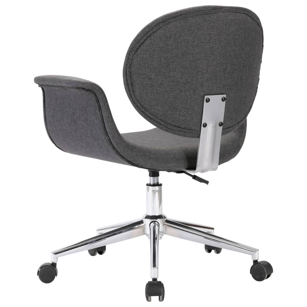 Drehbare Esszimmerstühle 6 Stk. Grau Stoff