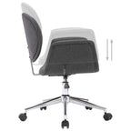 Drehbare Esszimmerstühle 6 Stk. Grau Stoff