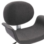 Drehbare Esszimmerstühle 6 Stk. Grau Stoff