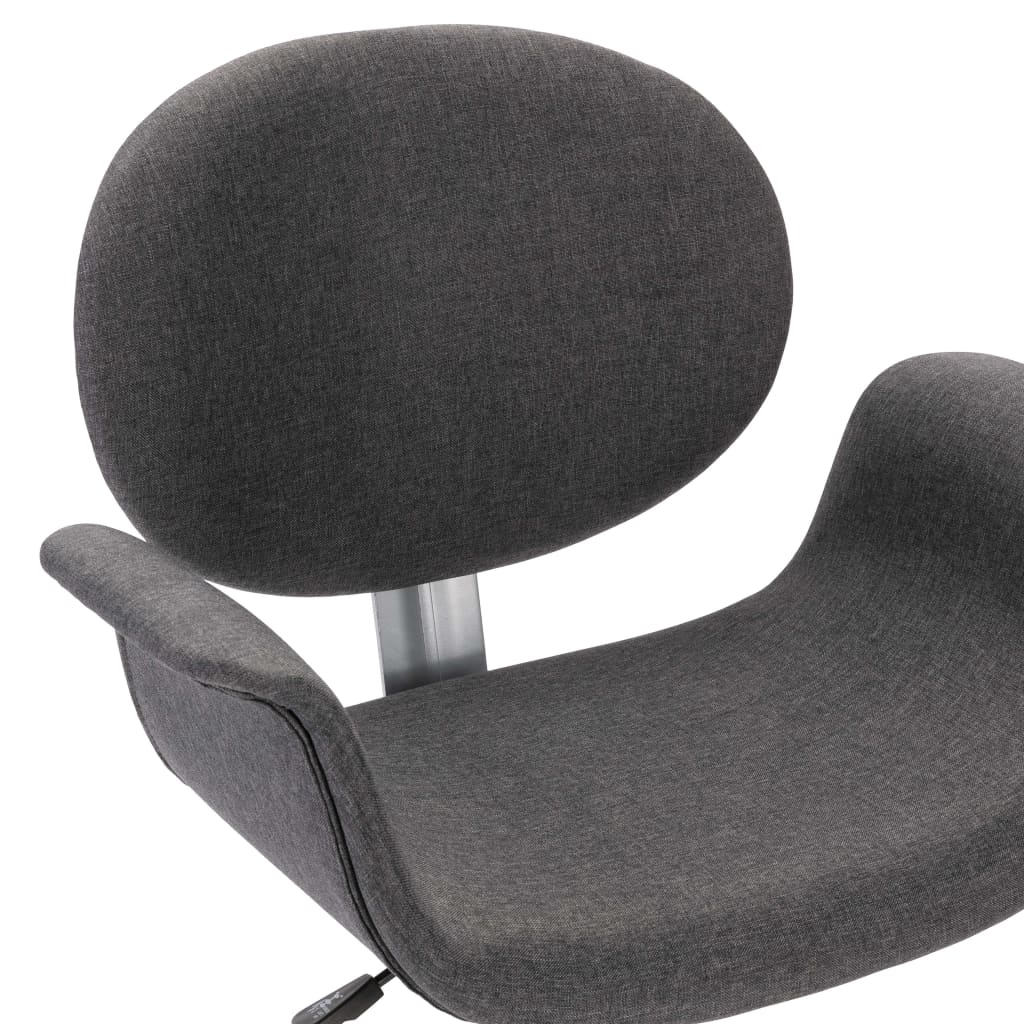 Drehbare Esszimmerstühle 6 Stk. Grau Stoff