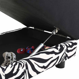 vidaXL Hundesofa Schwarz 57x34x36 cm Plüsch