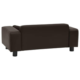 vidaXL Hundesofa Braun 81x43x31 cm Plüsch und Kunstleder