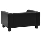 Hundesofa Schwarz 60x43x30 cm Plüsch und Kunstleder