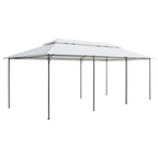 Pavillon 600x298x270 cm Weiß 180g/m²