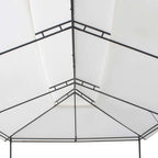 Pavillon 600x298x270 cm Weiß 180g/m²
