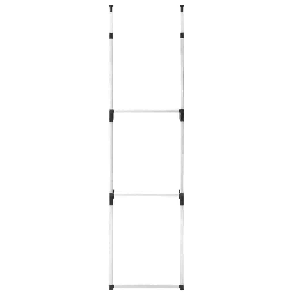 Teleskop-Garderobe mit Stangen Aluminium