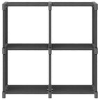 Würfel-Regal 4 Fächer Grau 69x30x72,5 cm Stoff