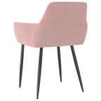 Esszimmerstühle 2 Stk. Rosa Samt