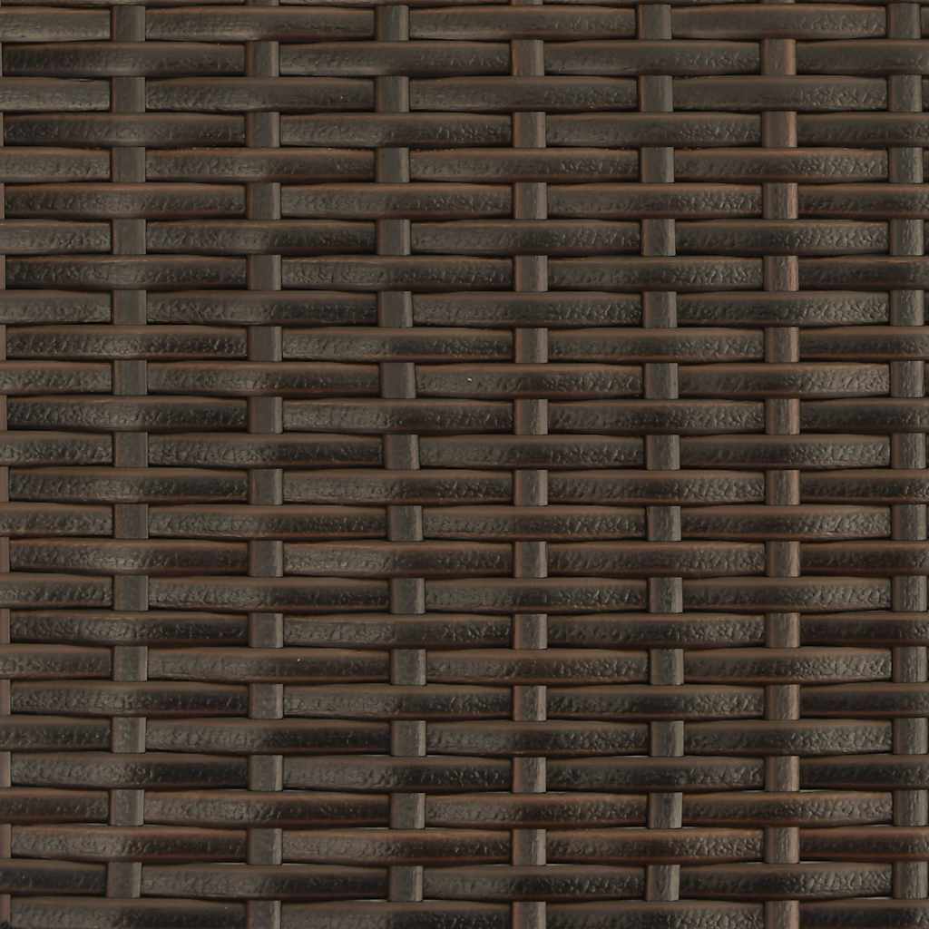 Stapelbare Gartenstühle 4 Stk. Poly Rattan Braun