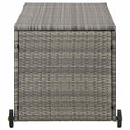 Garten-Auflagenbox Hellgrau 120x65x61 cm Poly Rattan