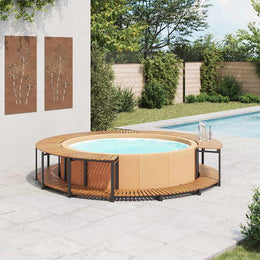 vidaXL Whirlpool-Verkleidung 273x53 cm Akazie Massivholz