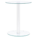 Couchtisch Transparent 40 cm Hartglas