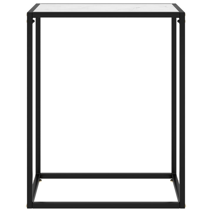 Konsolentisch Weiß 60x35x75 cm Hartglas