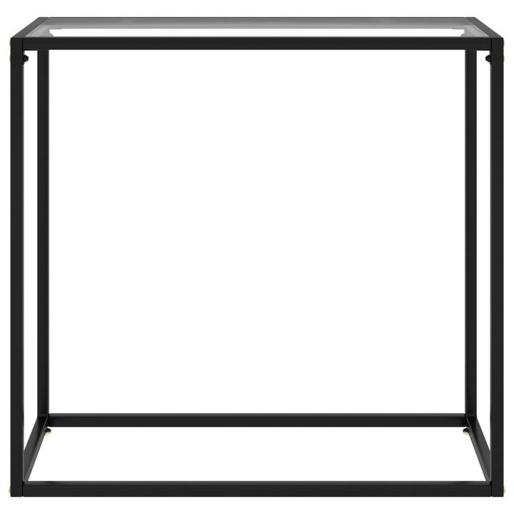 Konsolentisch Transparent 80x35x75 cm Hartglas