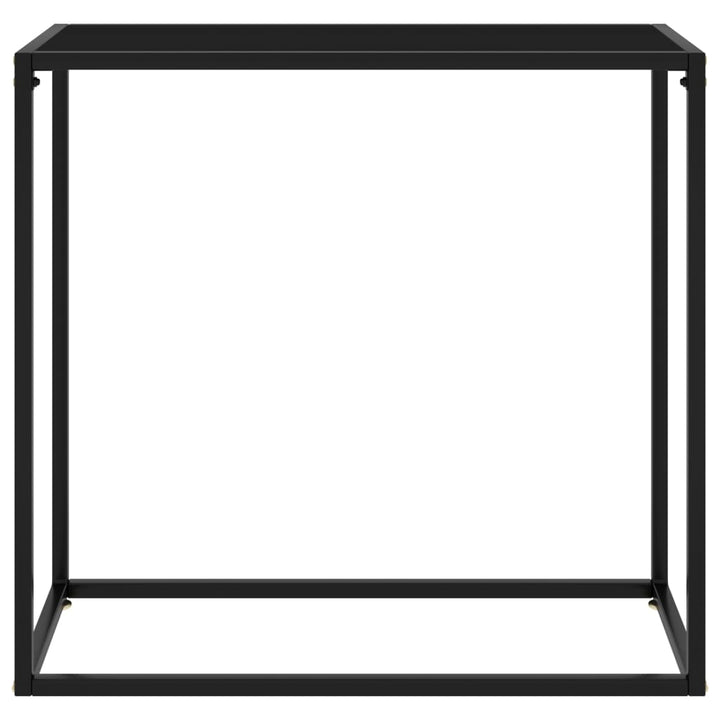 Konsolentisch Schwarz 80x35x75 cm Hartglas