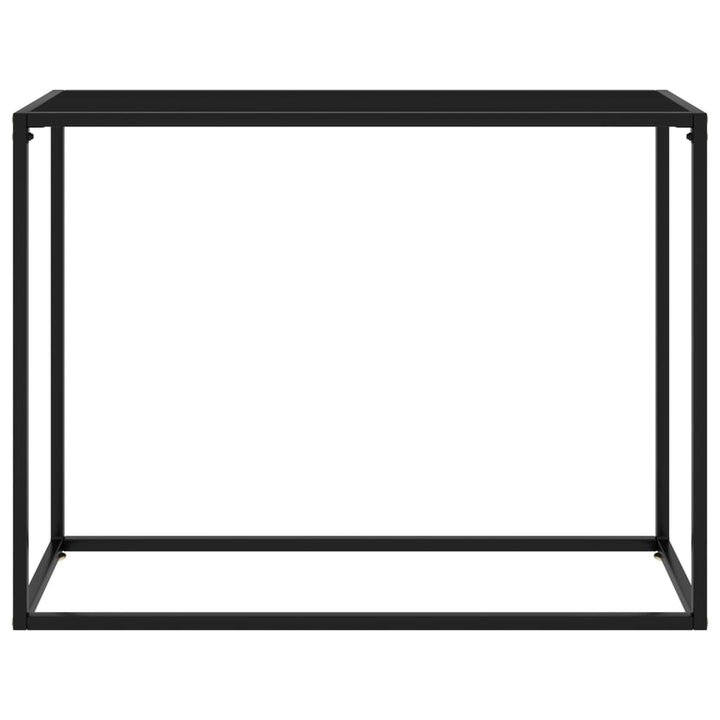 Konsolentisch Schwarz 100x35x75 cm Hartglas