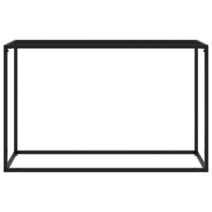 Konsolentisch Schwarz 120x35x75 cm Hartglas