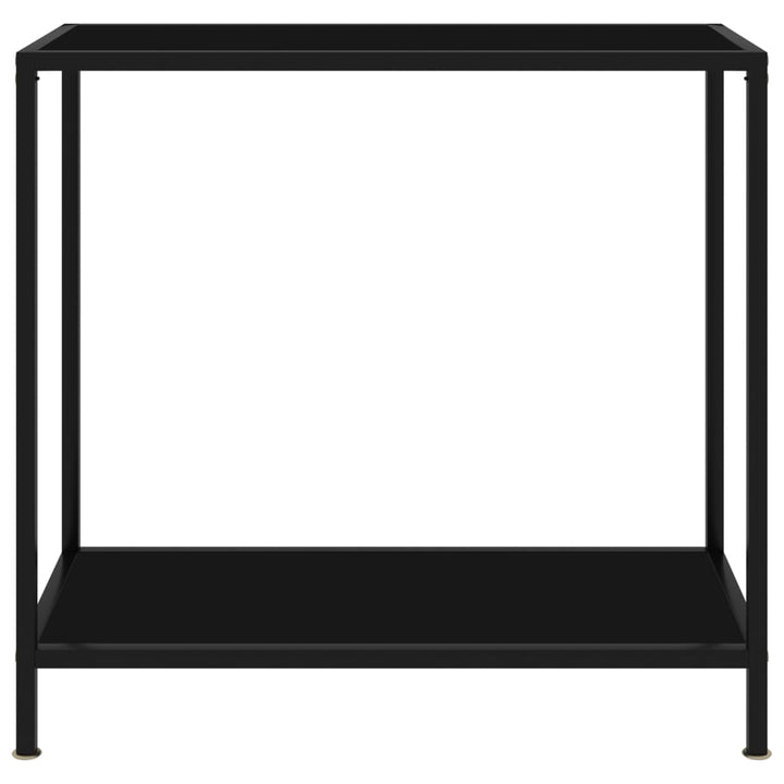 Konsolentisch Schwarz 80x35x75 cm Hartglas