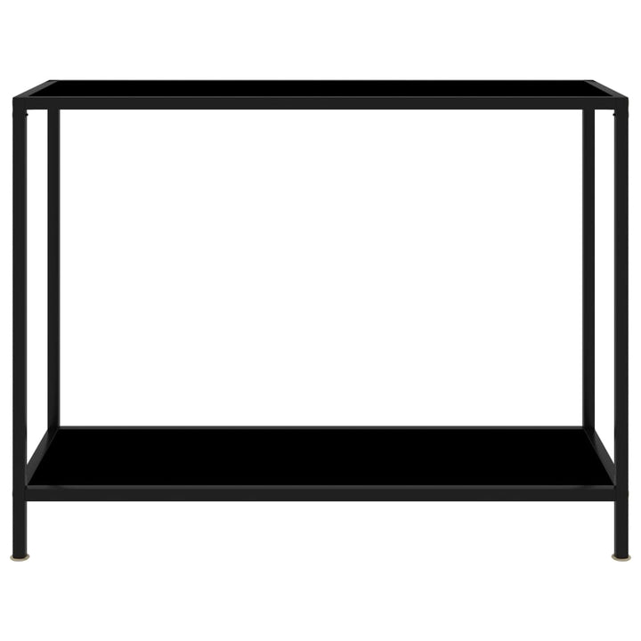 Konsolentisch Schwarz 100x35x75 cm Hartglas