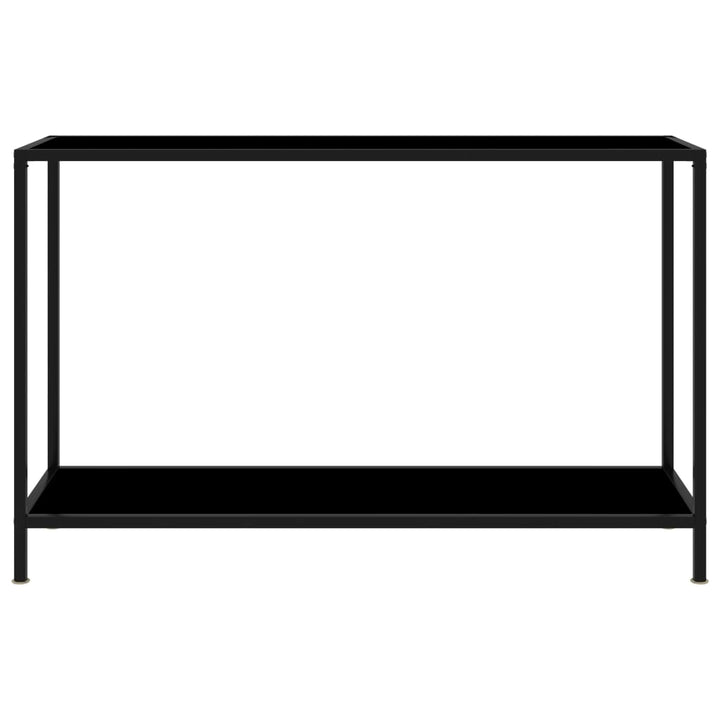 Konsolentisch Schwarz 120x35x75 cm Hartglas