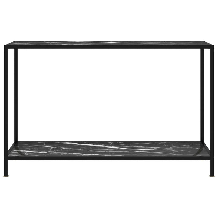 Konsolentisch Schwarz 120x35x75 cm Hartglas