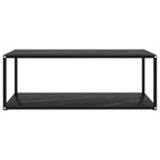 Couchtisch Schwarz 100x50x35 cm Hartglas