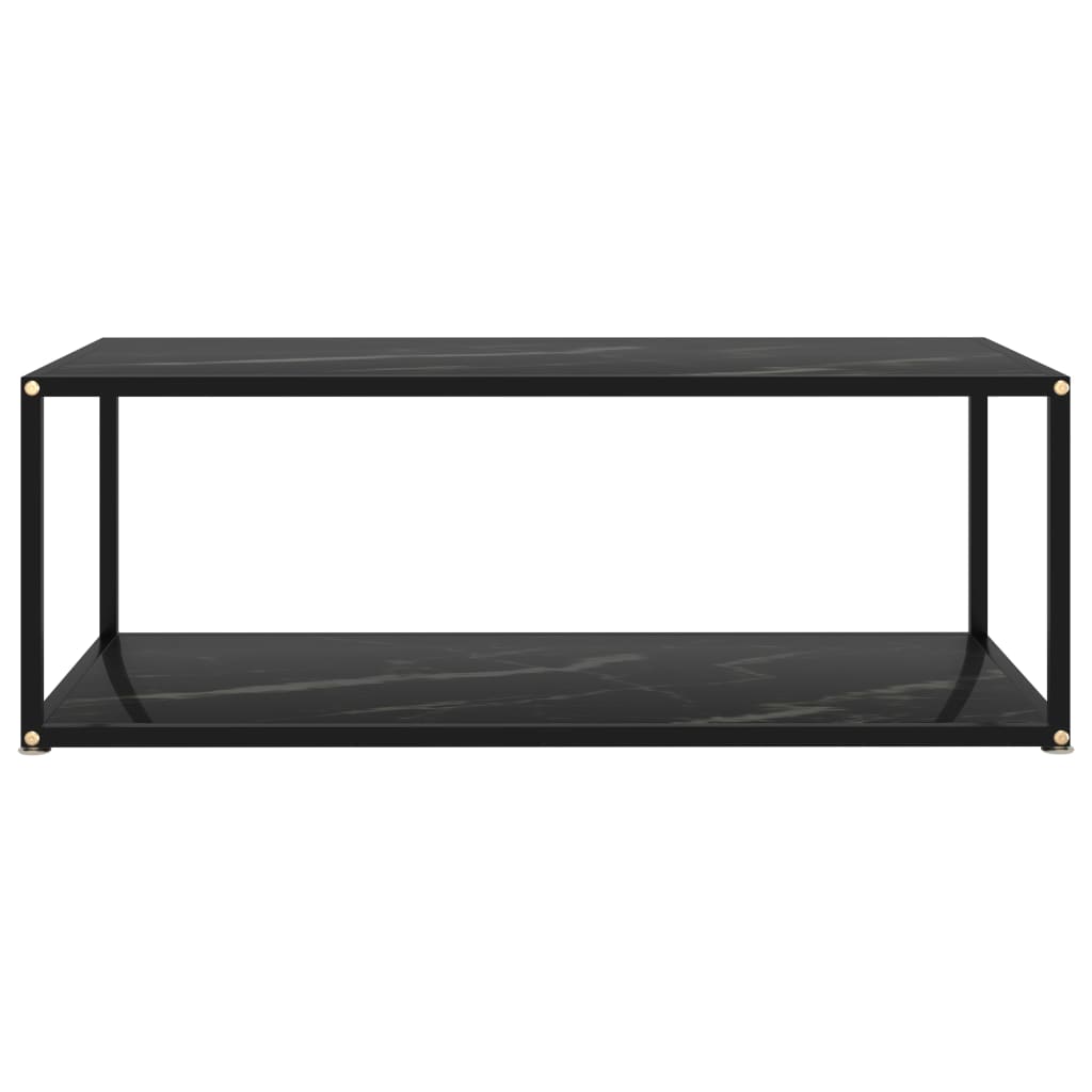 Couchtisch Schwarz 100x50x35 cm Hartglas