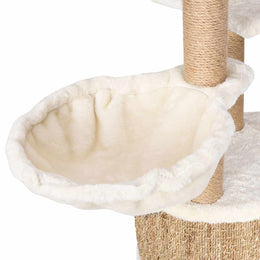 vidaXL Katzen-Kratzbaum 126 cm Seegras
