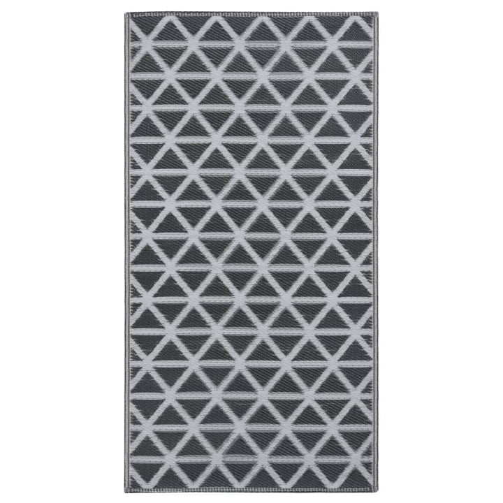 Outdoor-Teppich ARAKIL Schwarz 190x290 cm PP