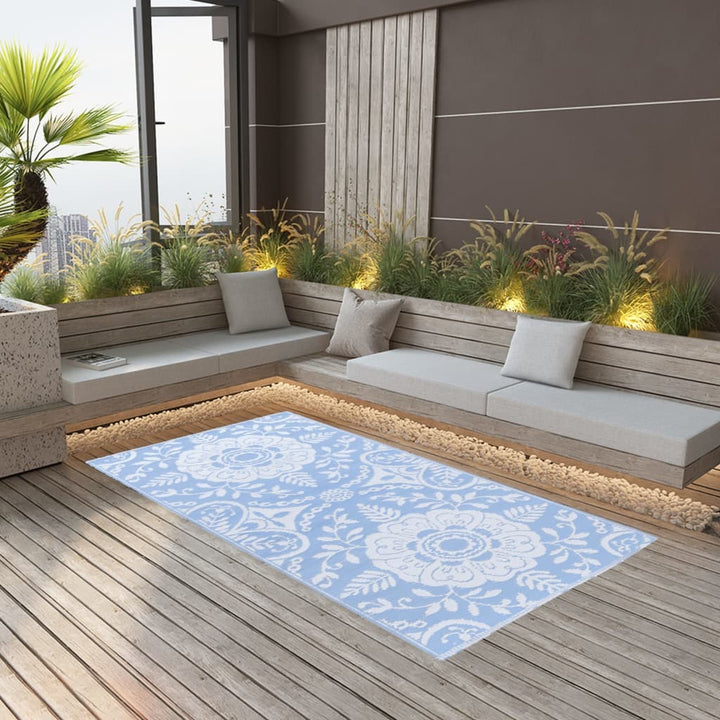 Outdoor-Teppich ARAKIL Babyblau 80x150 cm PP