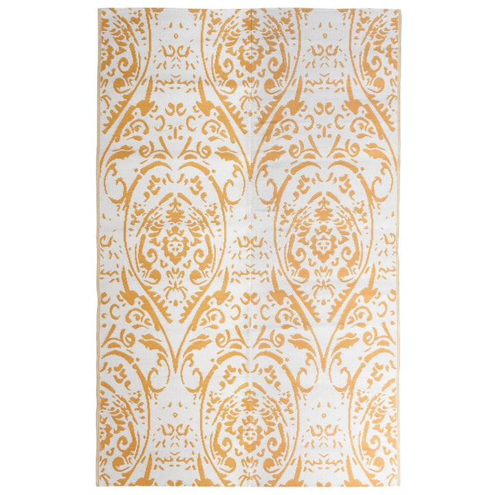 Outdoor-Teppich ARAKIL Orange und Weiß 190x290 cm PP