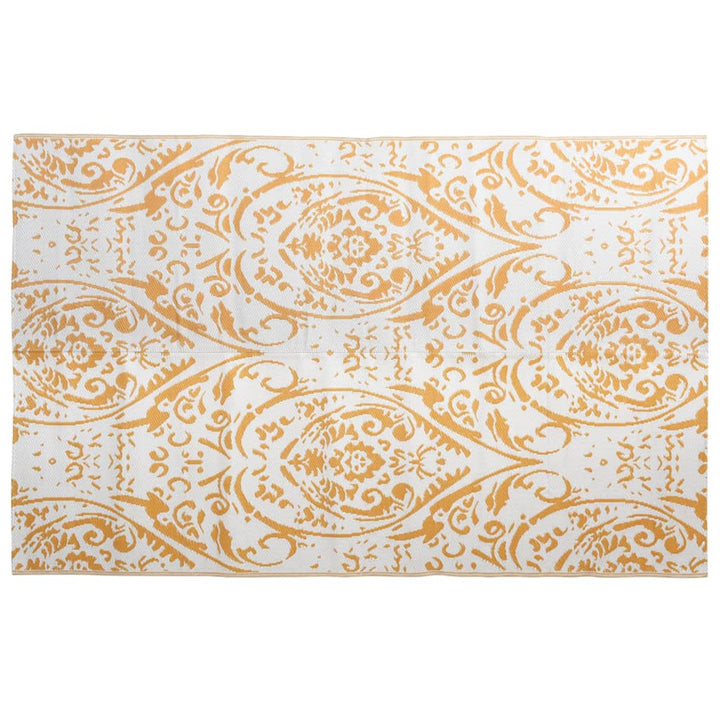 Outdoor-Teppich ARAKIL Orange und Weiß 190x290 cm PP