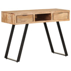 Schreibtisch 107x45x79 cm Massivholz Akazie Lebendige Kanten