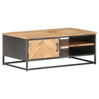 Couchtisch 90x50x35 cm Massivholz Akazie