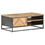 Couchtisch 90x50x35 cm Massivholz Akazie