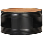 Couchtisch Schwarz 68x68x36 cm Akazie Massivholz