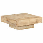 Couchtisch 80x80x28 cm Massivholz Mango