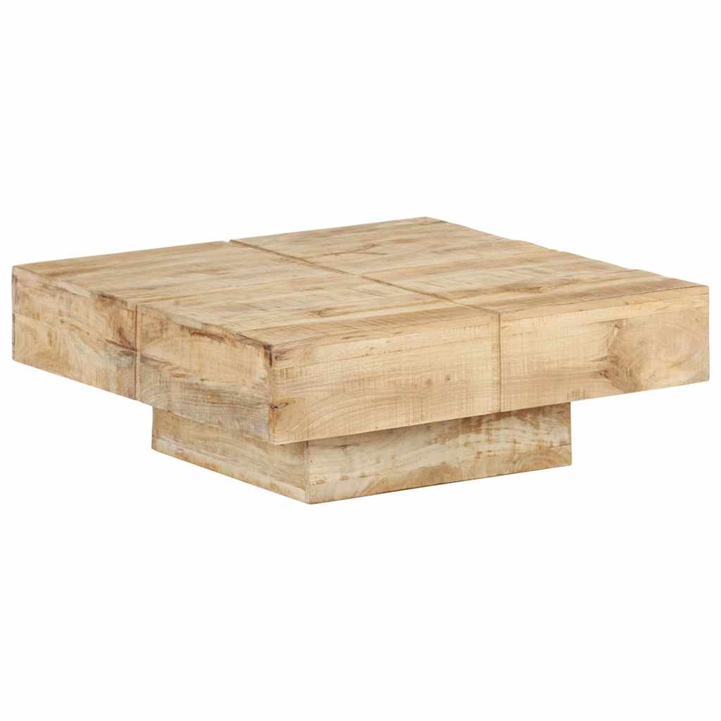 Couchtisch 80x80x28 cm Massivholz Mango