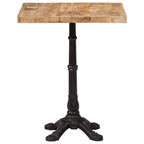 Bistrotisch 60x60x77 cm Raues Mangoholz