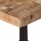 Bistrotisch 60x60x77 cm Raues Mangoholz