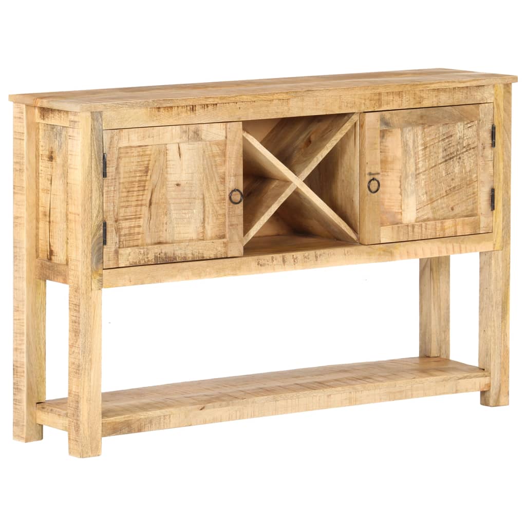 Sideboard 120x30x76 cm Raues Mangoholz