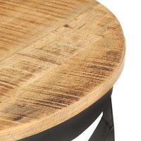 Couchtisch Ø68x43 cm Raues Mangoholz