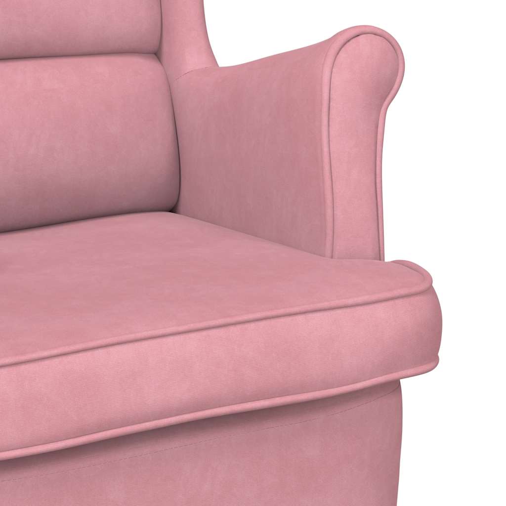 Sessel Rosa Samt