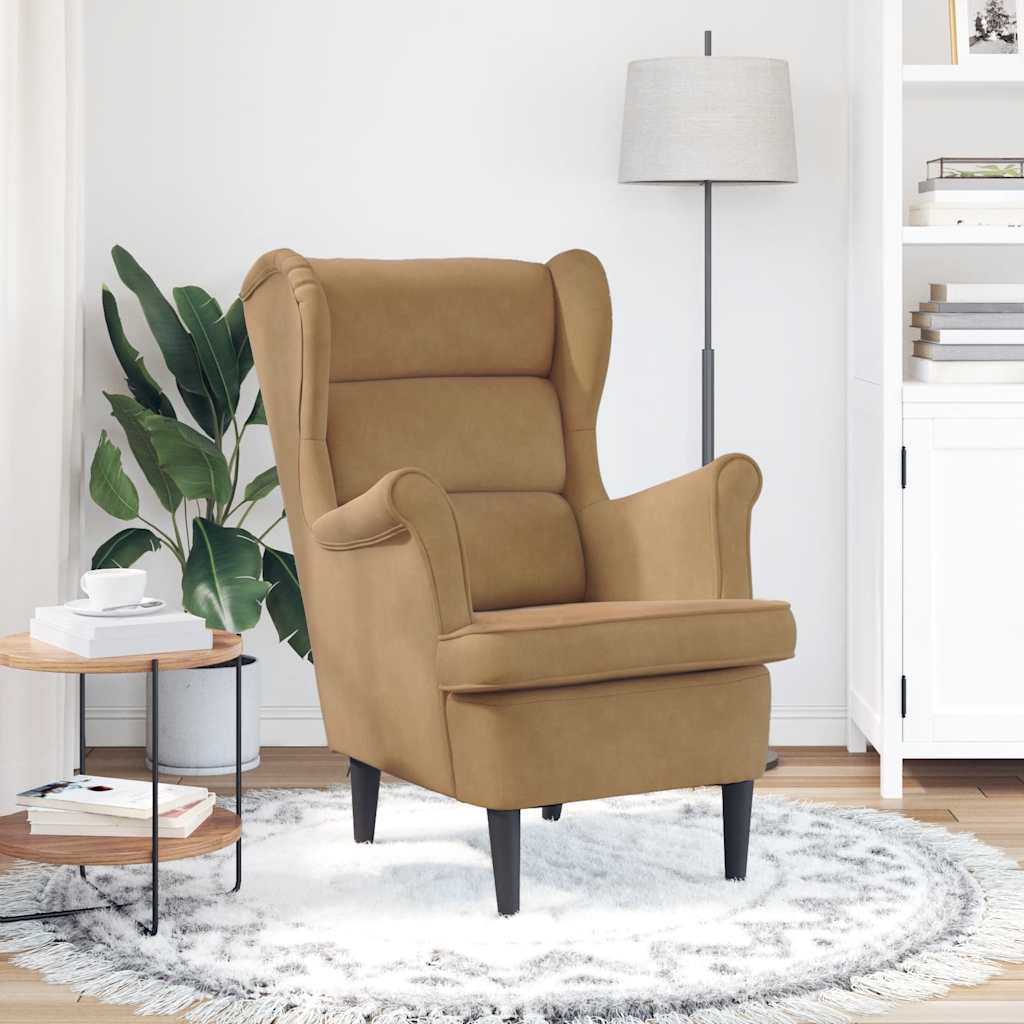 Sessel Braun Samt