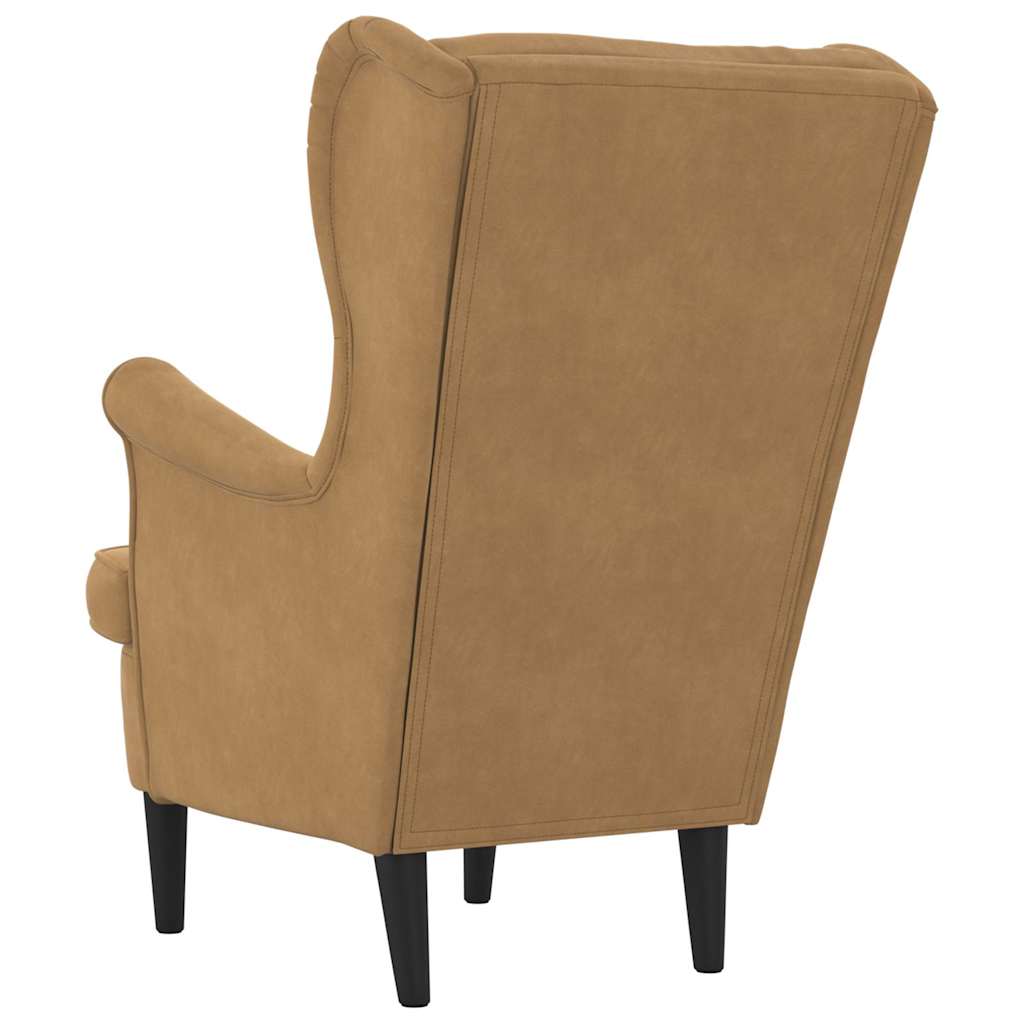 Sessel Braun Samt