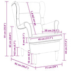 Sessel Braun Samt