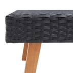 3-tlg. Garten-Lounge-Set mit Auflagen Poly Rattan Schwarz