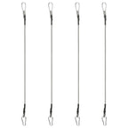 Seile mit Karabiner 4 Stk. Gummi