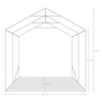 Garagenzelt PVC 2,4x2,4 m Grün